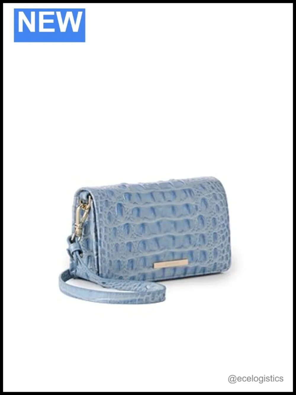 Brave New Look Leather Crossbody Flap Bag with Adjustable Strap